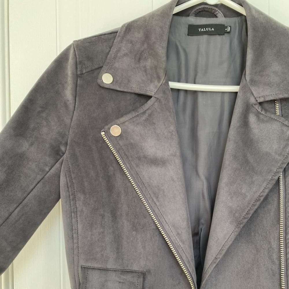 Aritzia Talula Suede Bomber Jacket - Picture 3 of 3